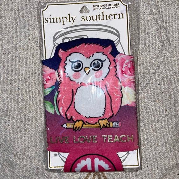 Simply Southern Pink and Blue Floral Beverage Holder - Picture 1 of 4